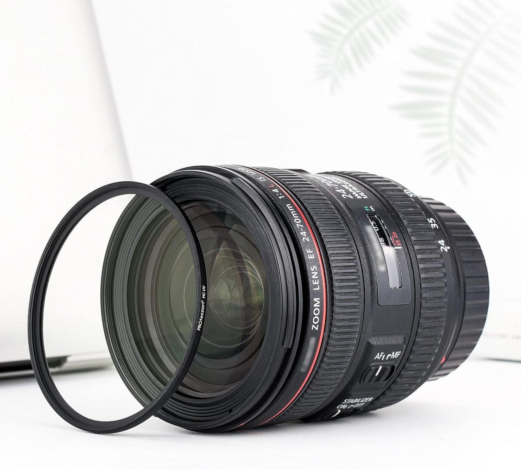 PROfezzion 77mm UV Filter für Canon Nikon Objektiv 9HD Ultra Slim HD