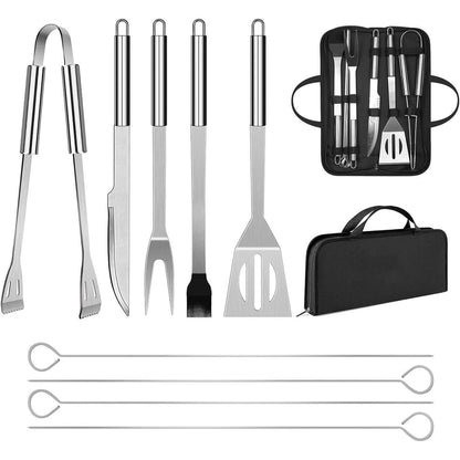 Grillbesteck Set 9tlg Geburtstagsgeschenk für Männer Tasche