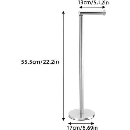 Toilettenpapierhalter Edelstahl Stabil Stehend für Klopapier