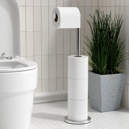 Toilettenpapierhalter Ständer Edelstahl Klopapier Aufbewahrung 5