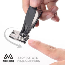 Nagelknipser Set Edelstahl 360° Drehkopf Pediküre