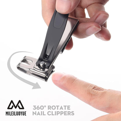 Nagelknipser Set Edelstahl 360° Drehkopf Pediküre