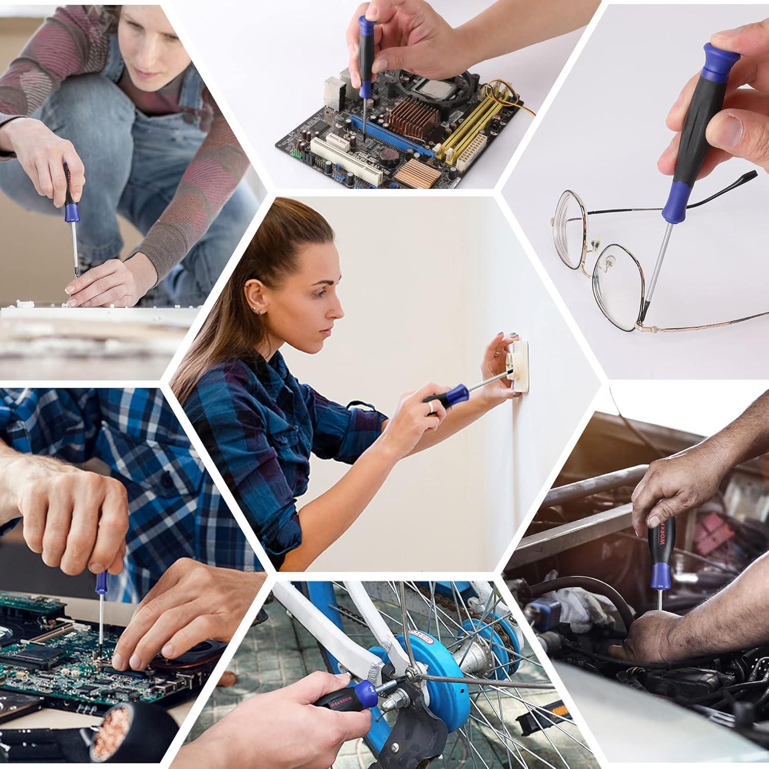 Professionelles Schraubendreher Set 16-tlg. Magnetisch Präzisions Cr-V