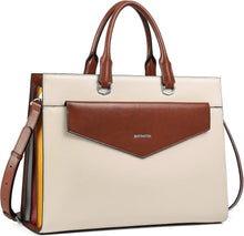 Echtes Leder Aktentasche 15.6 Zoll Laptop Schultertasche