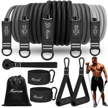 Fitnessbänder Set 150lbs 200lbs 250lbs 5 Stärken, Tragbarer