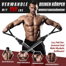 Fitnessbänder Set 150lbs 200lbs 250lbs 5 Stärken, Tragbarer