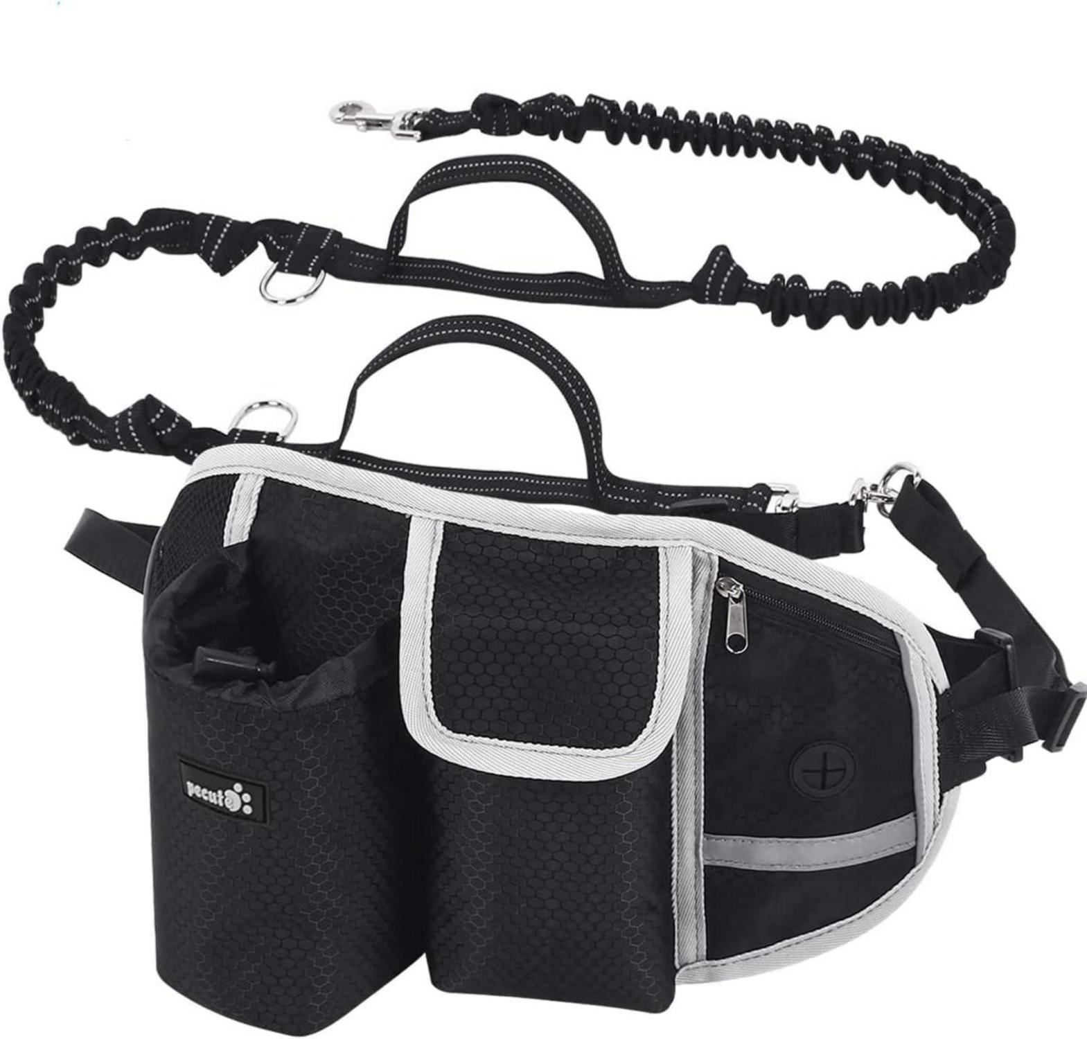 Joggingleine mit Bauchgurt Reflektierend Ruckdämpfer bis 80kg
