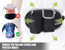 Pecute Joggingleine mit Bauchgurt und Gürteltasche für große
