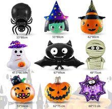 Halloween Folienballon Set Kürbis Hexe Geist Fledermaus