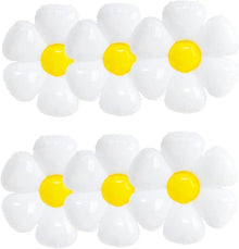 6er Set Gänseblümchen Folienballon XXL Luftballons Blume Mylar für