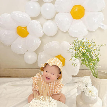 Gänseblümchen Folienballon 6er Set für Hochzeit Geburtstag Party