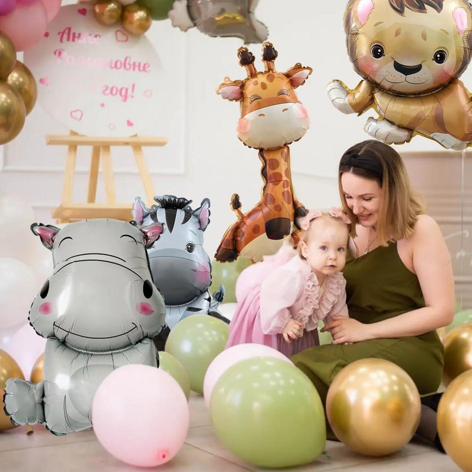 Folienballon Tiere XXL für Kindergeburtstag 6er Set