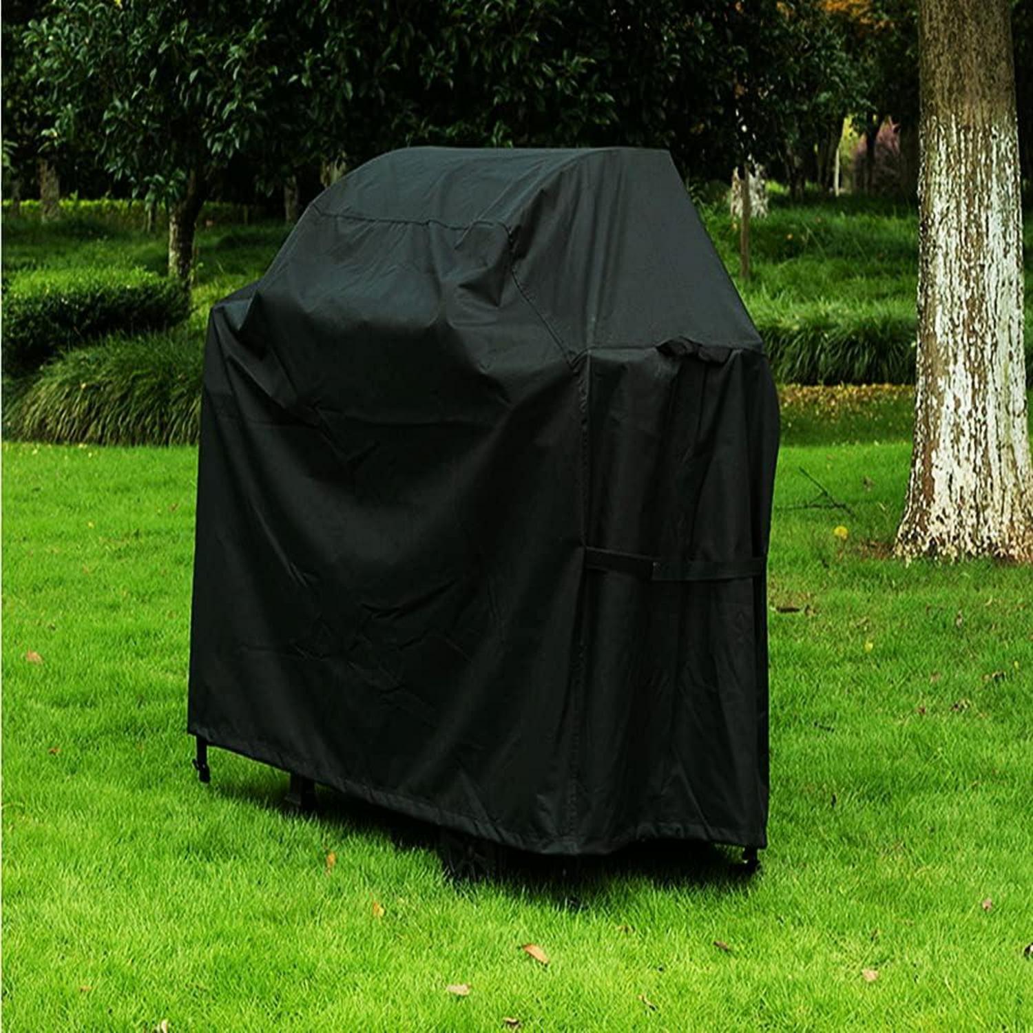 Gasgrill Abdeckung 147x61x117CM Schwarz wasserdicht UV-Schutz