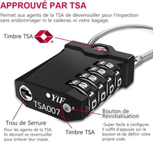 TSA genehmigte 4-stellige Zahlenschlösser mit Alarmanzeige