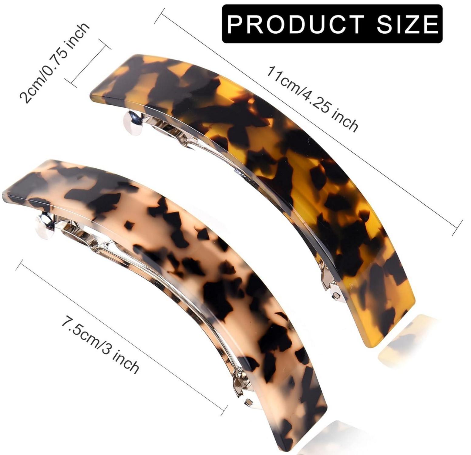 2er Set Französische Haarspangen für dickes und dünnes Haar