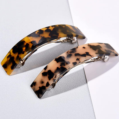 2er Set Französische Haarspangen Automatisch Groß für Dickes Dünnes