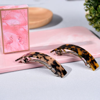 2er Pack Französische Haarspangen Groß für Damen, Automatisch, Hochwertig