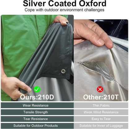 Tarp 3x3 Wasserdicht Grau Sonnensegel Wasserdicht UV 50+