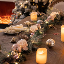 Beleuchtete Weihnachtsgirlande 6 Fuß Rose Gold 20 LED