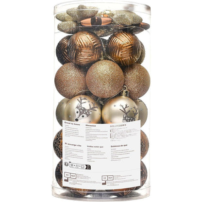 Valery Madelyn Weihnachtskugeln 35 Stücke 5cm Kunststoff