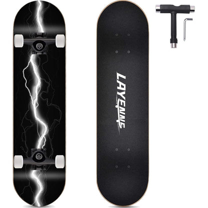 LAYENNE Skateboard Blitz 31x8 Zoll ABEC-11 Räder 150kg