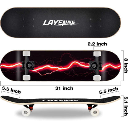 Skateboard Blitz 31x8 Zoll 8-lagiges Ahornbrett Erwachsene