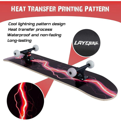 Skateboard Blitz 31x8 Zoll 8-lagiges Ahornbrett Erwachsene