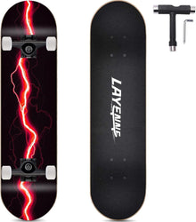 Skateboard Blitz 31 x 8 Zoll 8-lagiges Ahornbrett symmetrisch geneigt