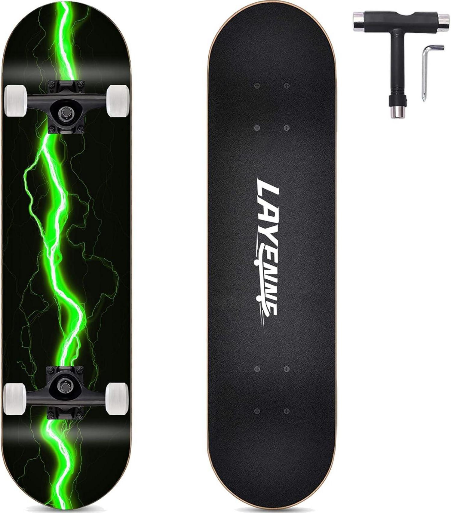 Skateboard Blitz 31x8 Zoll Ahornbrett symmetrisch geneigt Anfänger