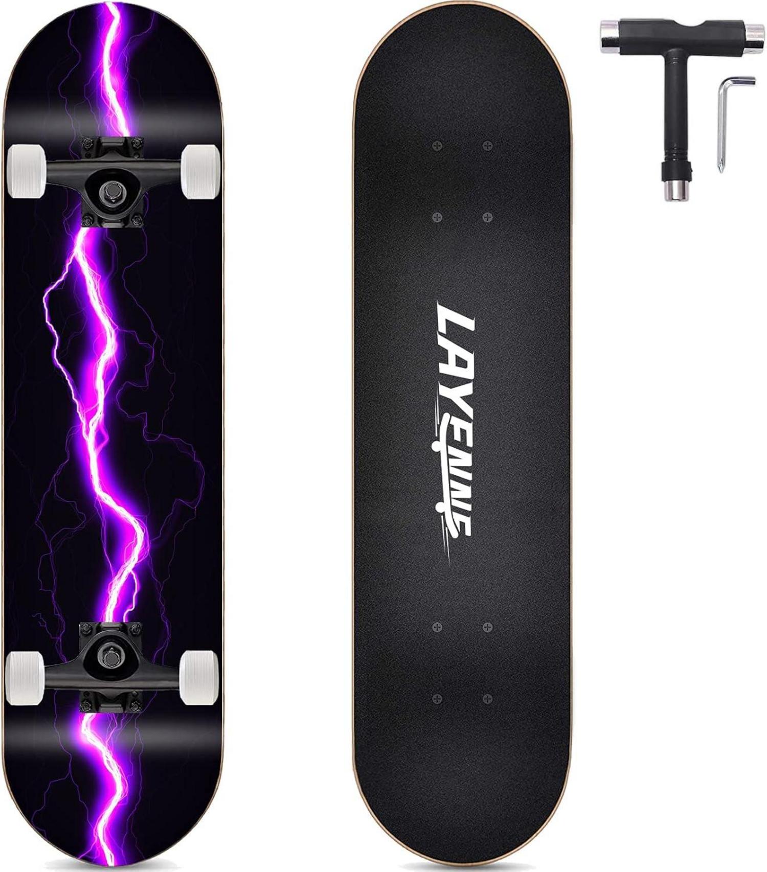 Skateboard Blitz 31 x 8 Zoll 8-lagiges Ahornbrett Violett