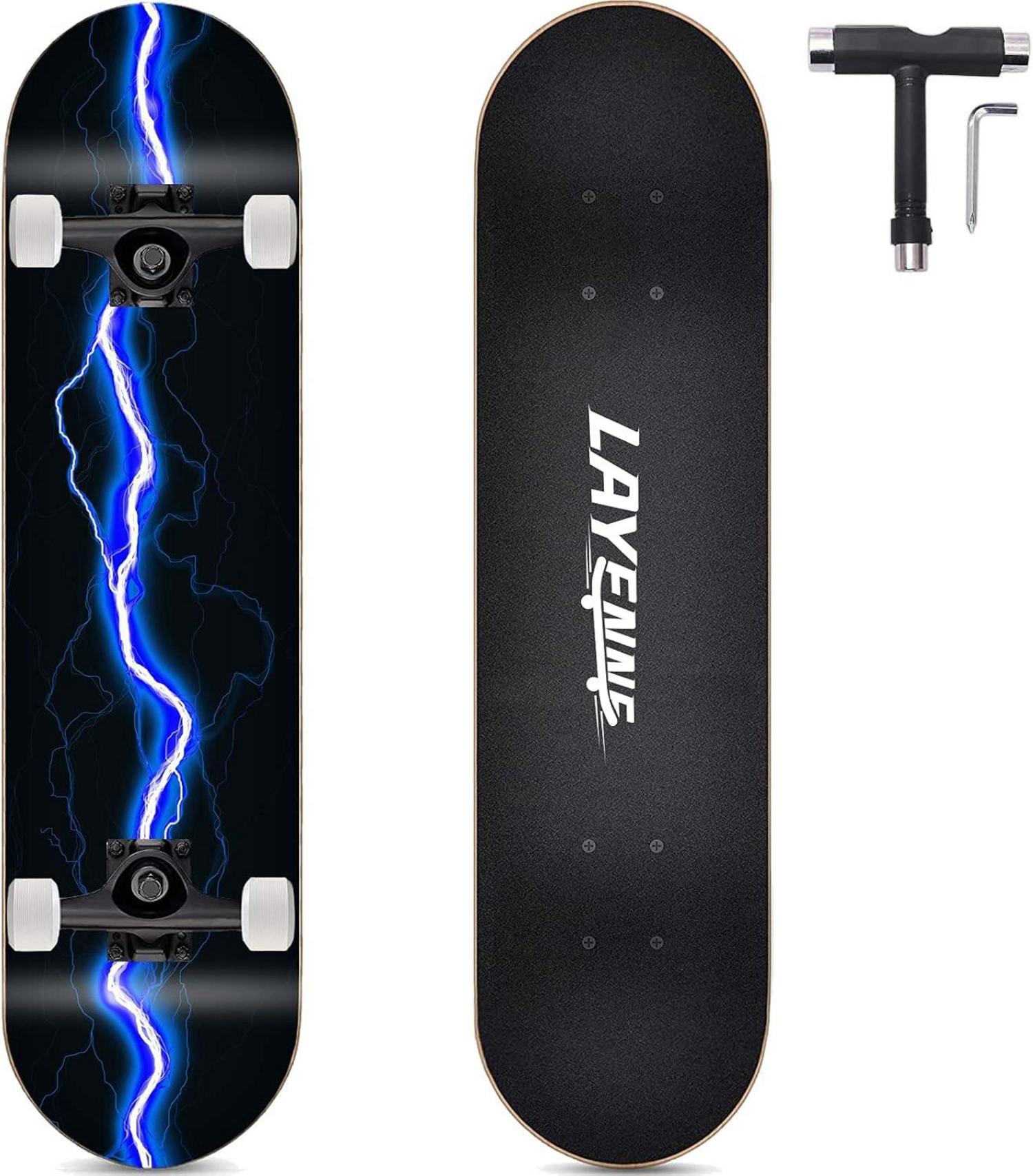 Skateboard Blitz Muster 31 x 8 Zoll 8-lagiges Ahornbrett Symposium