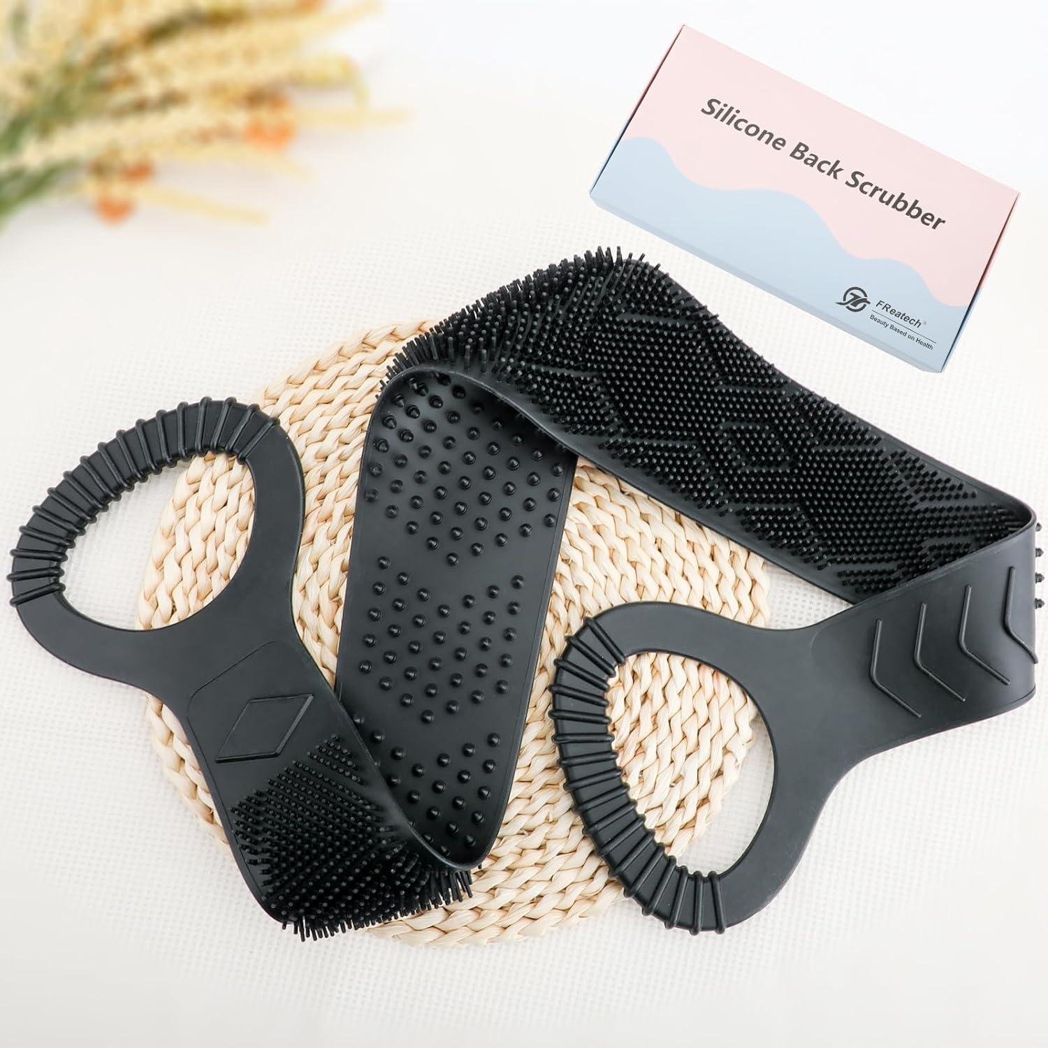 Rückenbürste Dusche 2-seitig Silikon Peeling Massage Cellulite