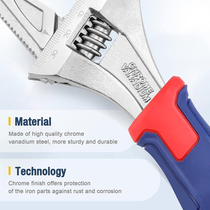 Verstellbarer Rollgabelschlüssel & Rohrzange 2IN1 Cr-V 200mm