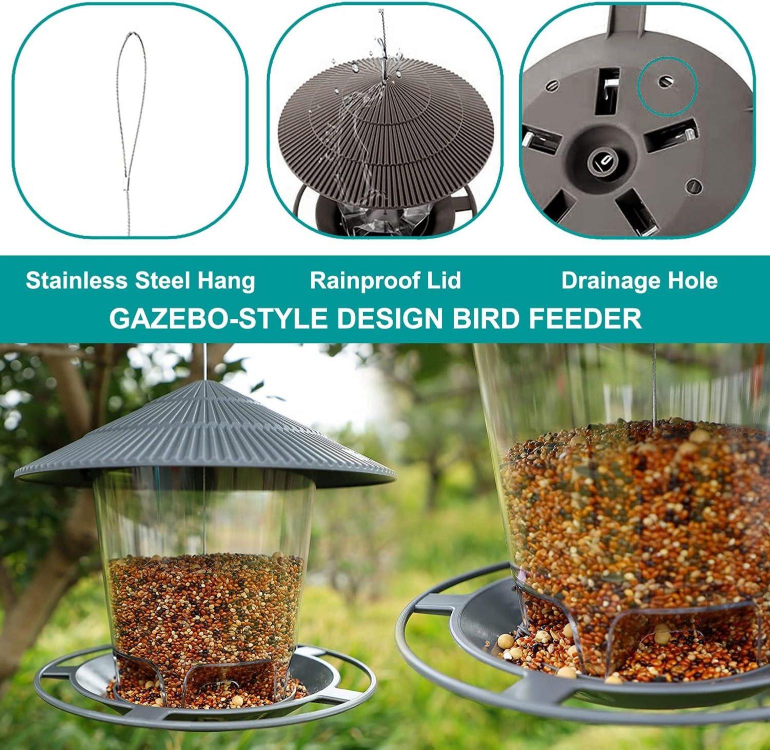 Vogelfütterer Futterstation Bird Feeder Aufhängen Wildvögel Dunnocks Rotkehlchen