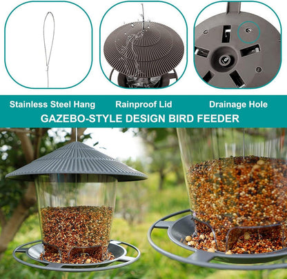 Vogelfütterer Futterstation Bird Feeder Aufhängen Wildvögel Dunnocks Rotkehlchen