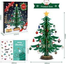 Adventskalender Weihnachtsbaum Holz DIY mit 24 Anhängern