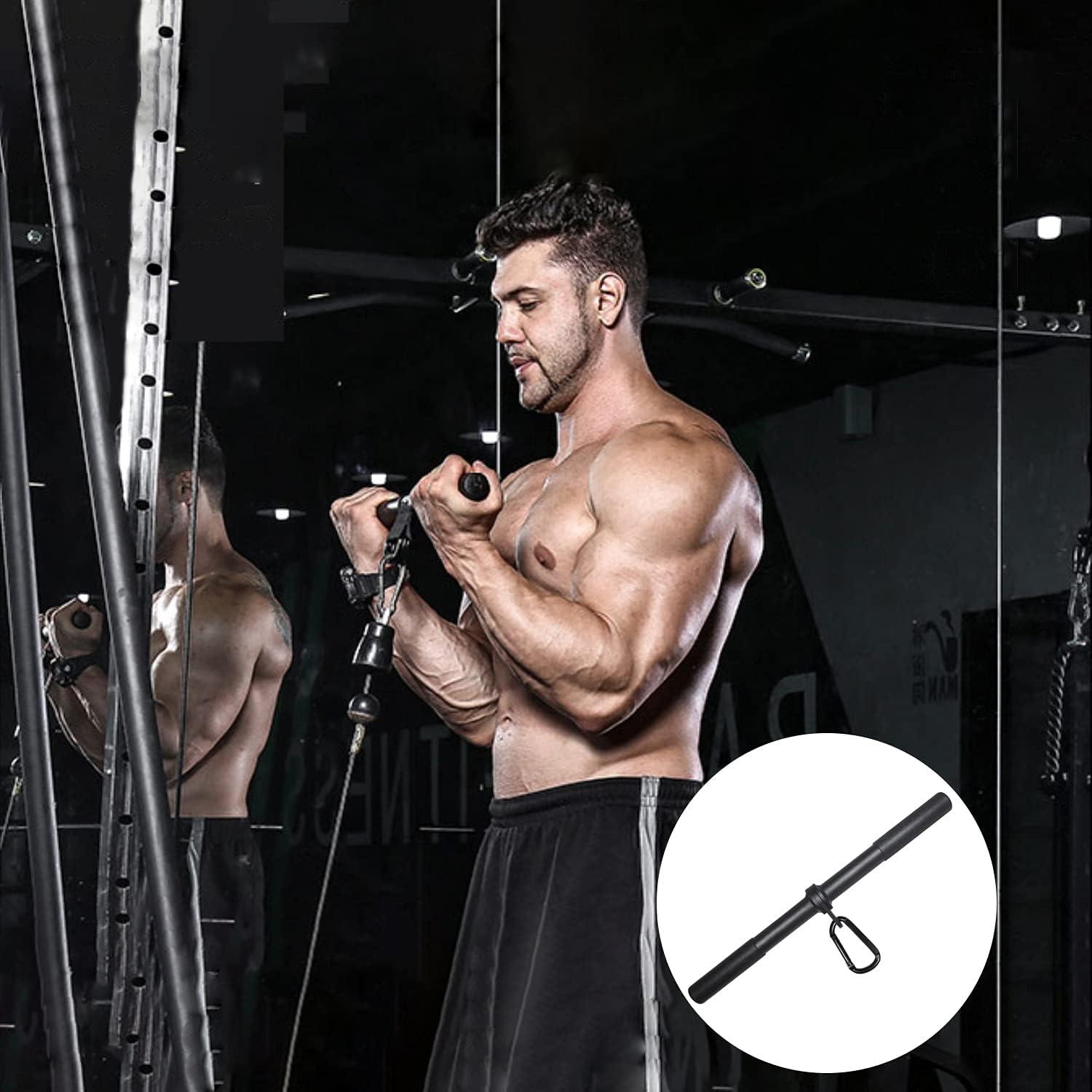 Drehbare Trizeps/Bizeps-Stange DIY Fitness Zubehör Krafttraining