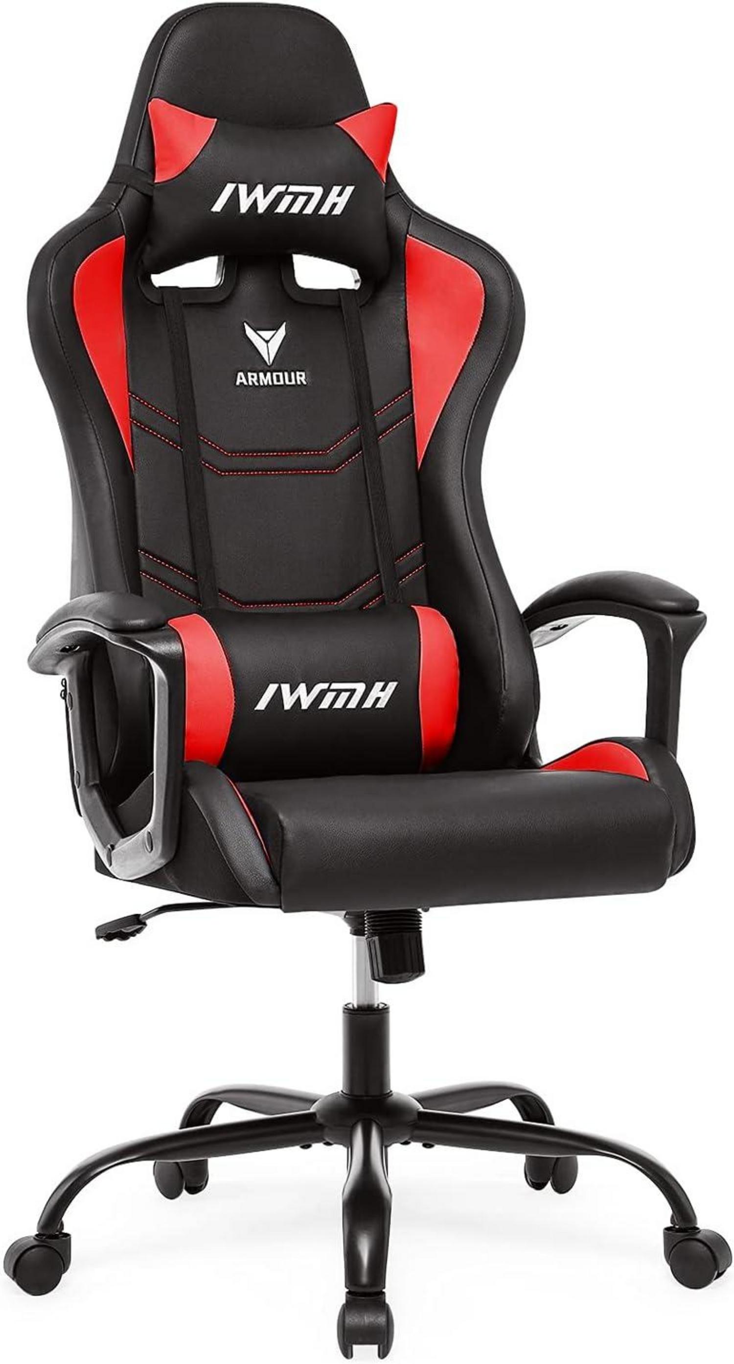Ergonomischer Gaming Stuhl mit Hoher Rücklehne & Verstellbarer