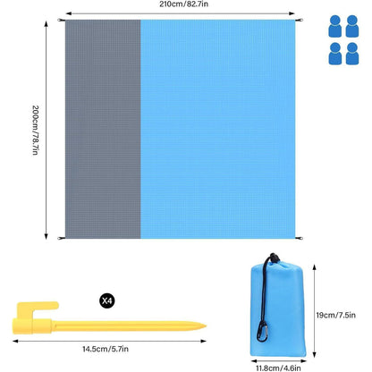 Yomisee Stranddecke 210x200cm Wasserdicht Sandfrei