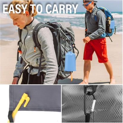 Yomisee Stranddecke 210x200cm Wasserdicht Sandfrei