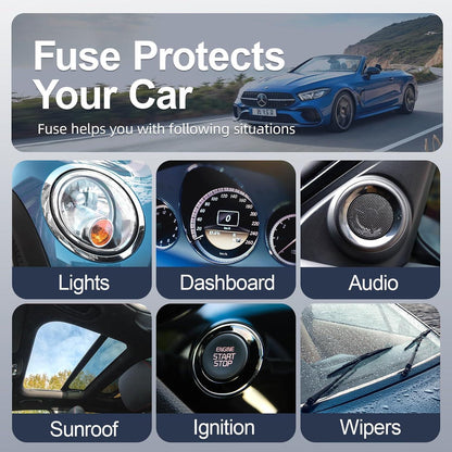 168Pcs Kfz Sicherung Set Mini und Standard Sicherungen