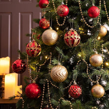 Valery Madelyn Weihnachtskugeln 16 Stück 8CM Rot Golden