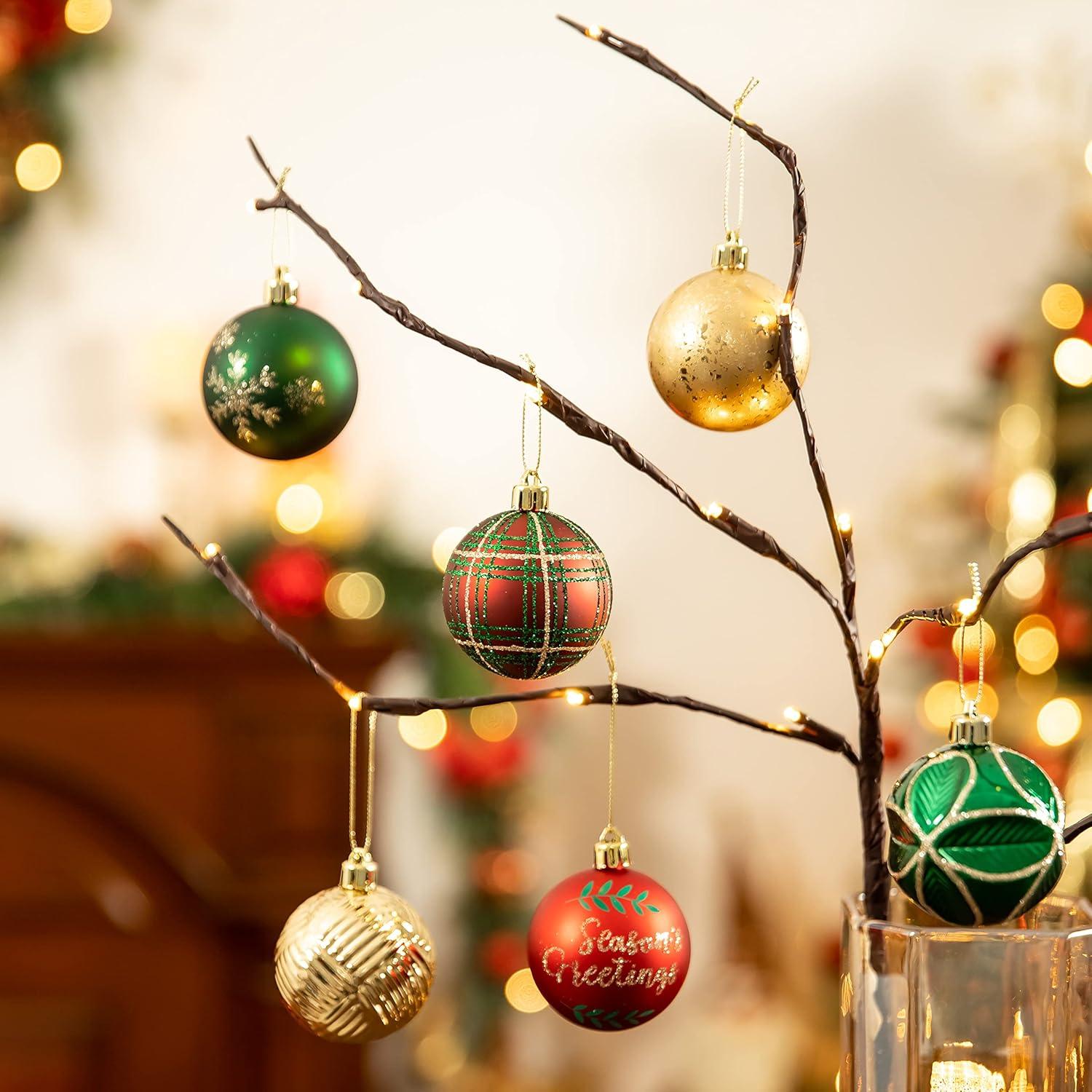 Valery Madelyn Weihnachtskugeln Set 30 Stücke 6CM Christbaumschmuck