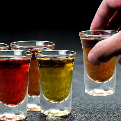Schnapsglas-Set mit Cocktailhalter, 12 Löcher aus klarem
