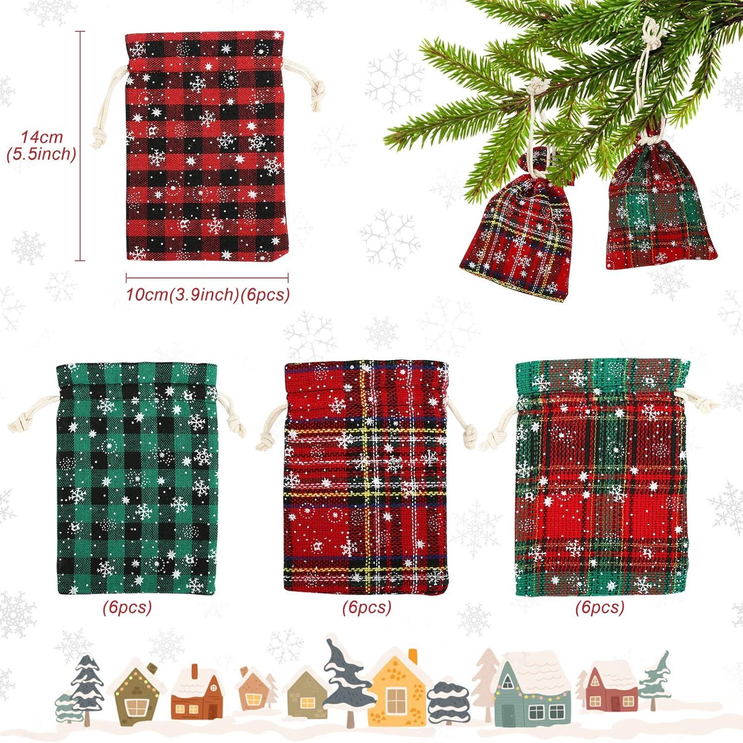 Stoffbeutel Adventskalender 24 Stück Weihnachten