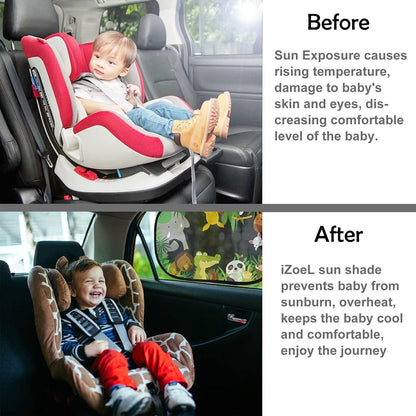 Auto Sonnenschutz Baby UV Sonnenschutz Kinder Saugnapf Sonnenblende