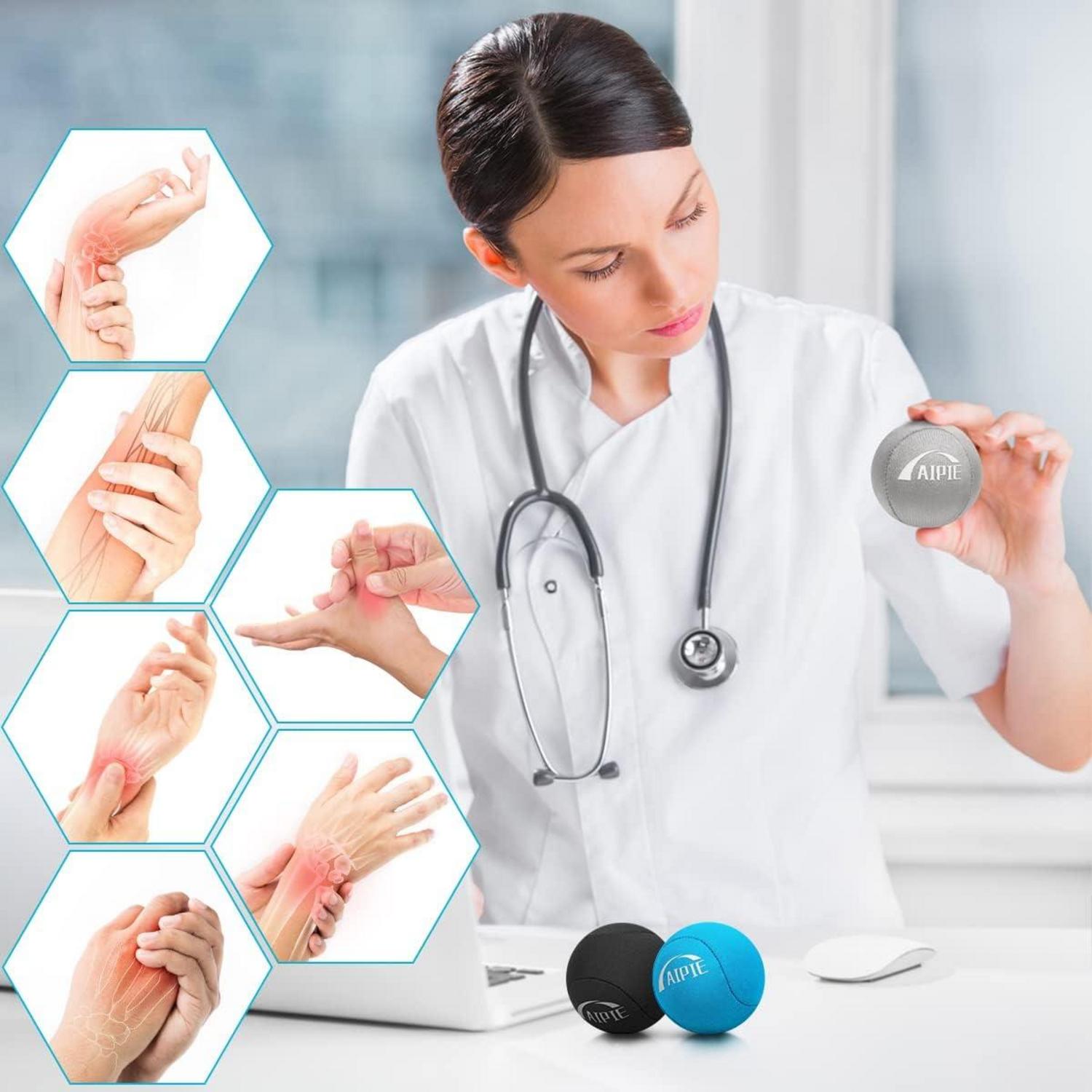 Handtrainer 3er Set Massagebälle Hand Trainingsgerät 3 Widerstandsstufen
