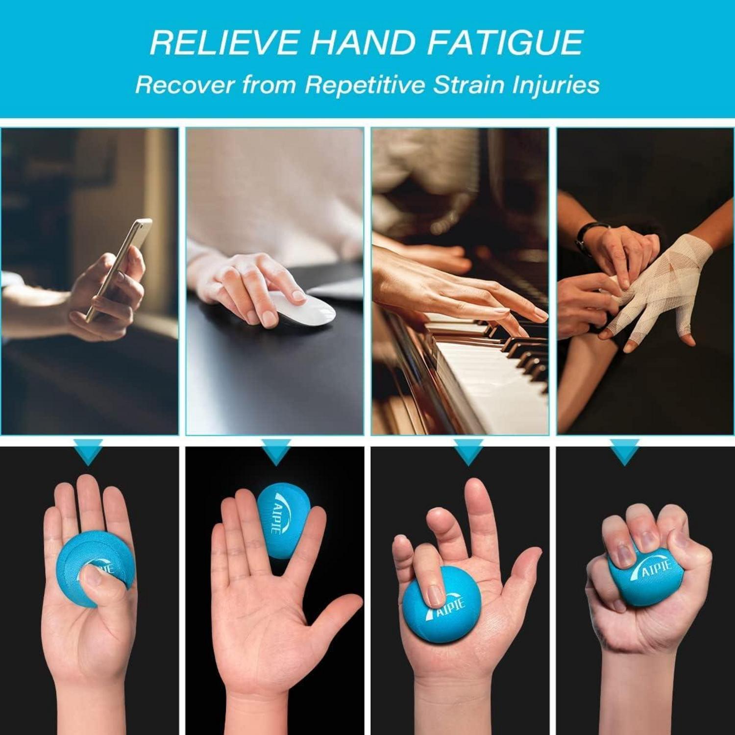 Handtrainer 3er Set Massagebälle Hand Trainingsgerät 3 Widerstandsstufen