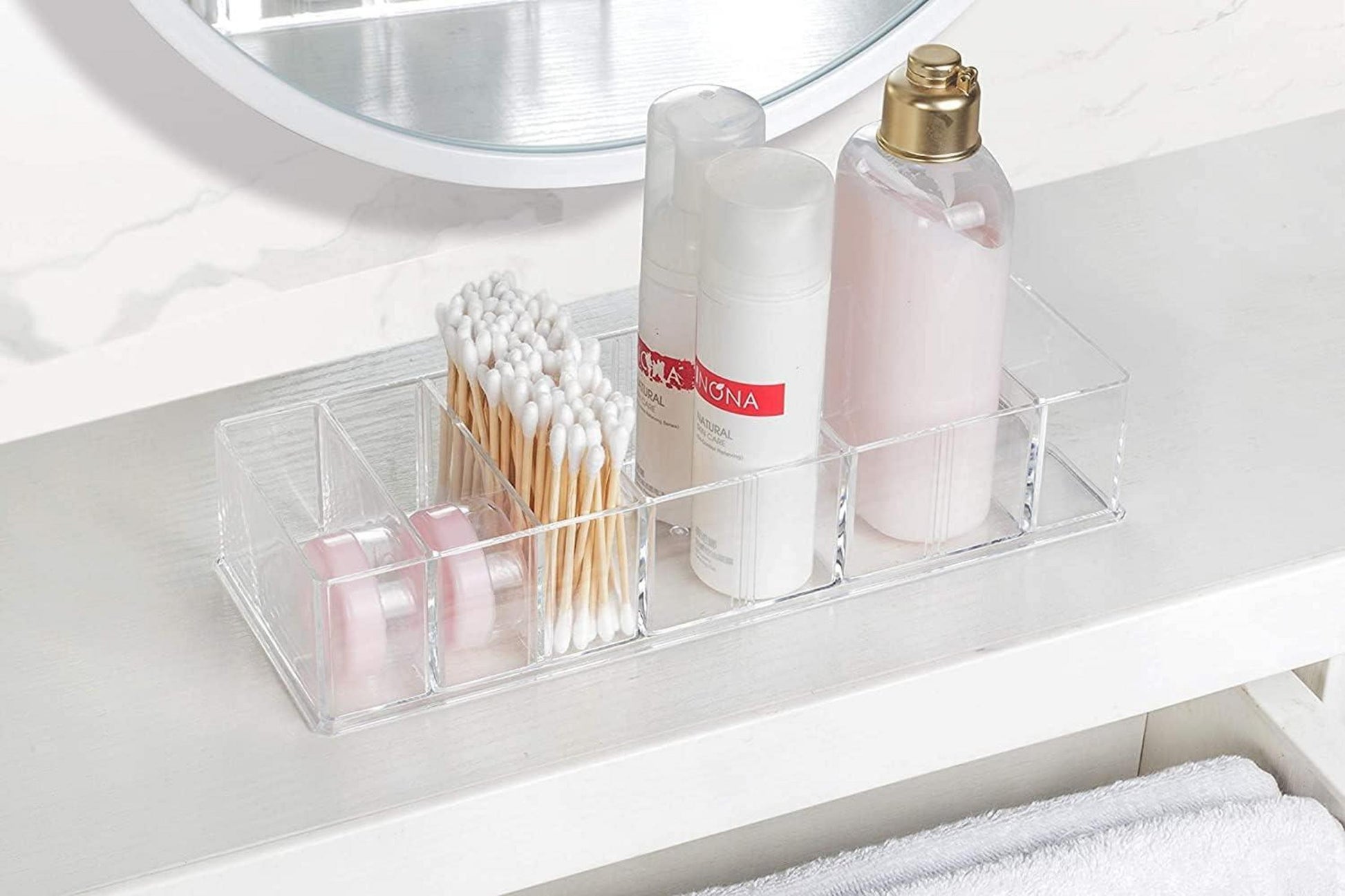 Abnehmbarer Make-up-Organizer Acryl Aufbewahrungsboxen 8 Fächer