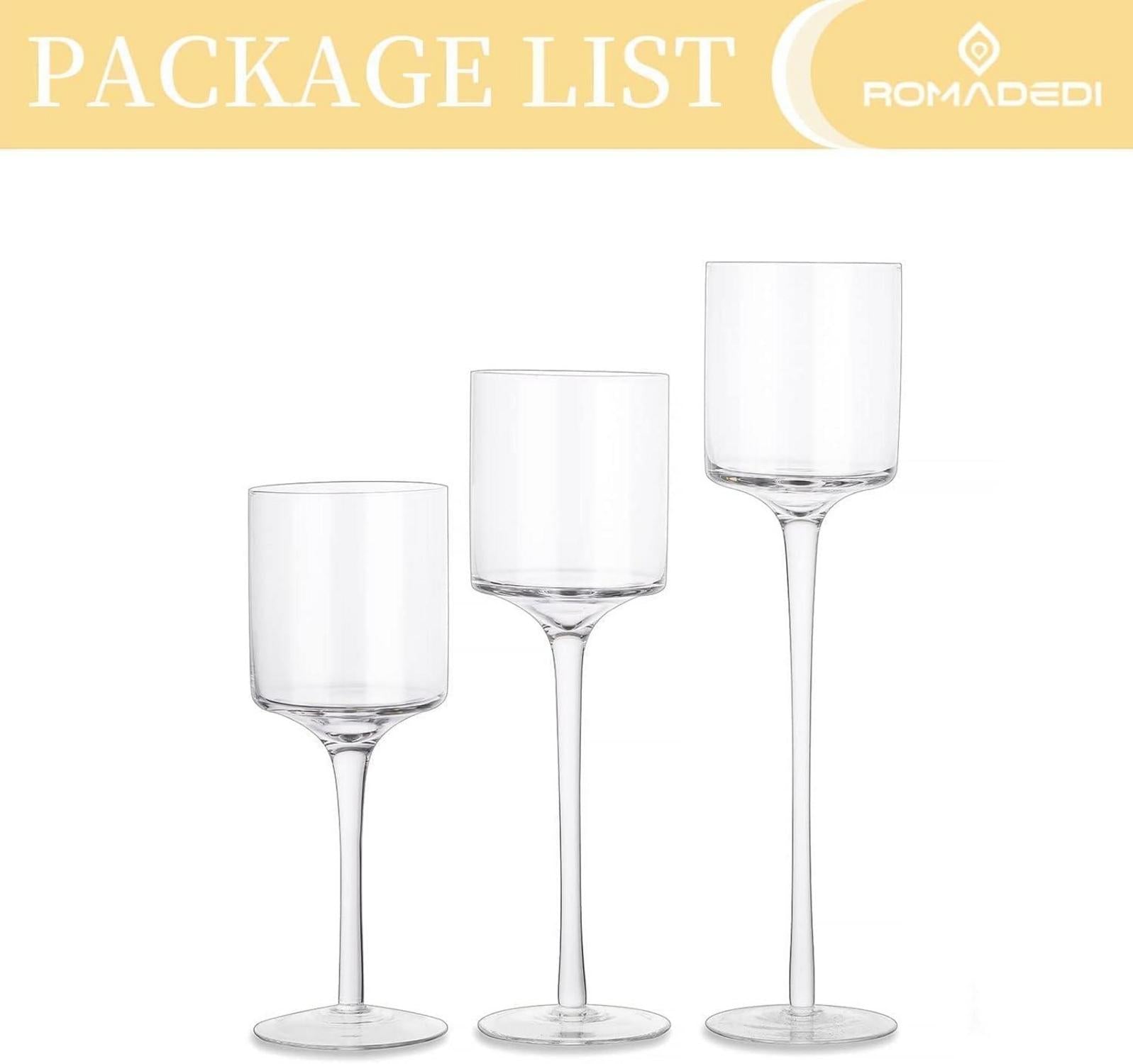 Teelichthalter Glas Kerzenständer Kerzenhalter Tischdeko Hochzeit